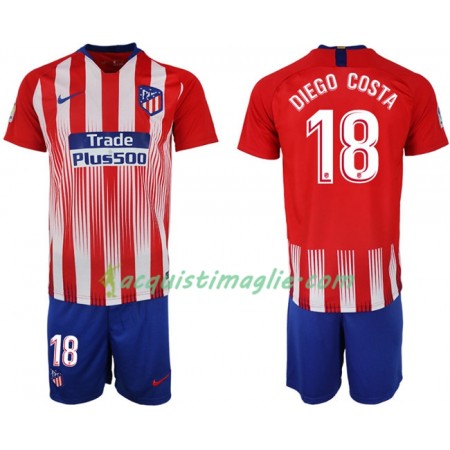Divisa di Calcio Atlético Madrid DIEGO COSTA 18 Bambino Prima 2018/2019